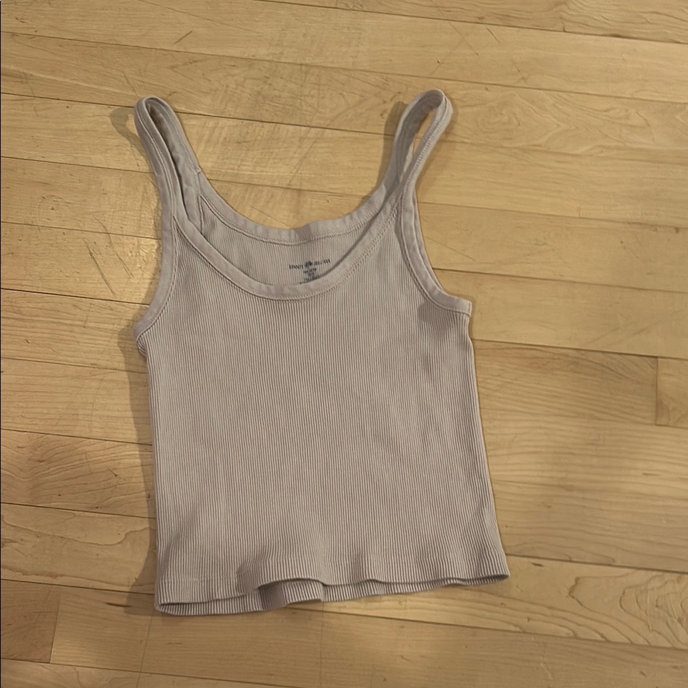 Women's brandy Ribbed Tank Top - Gray